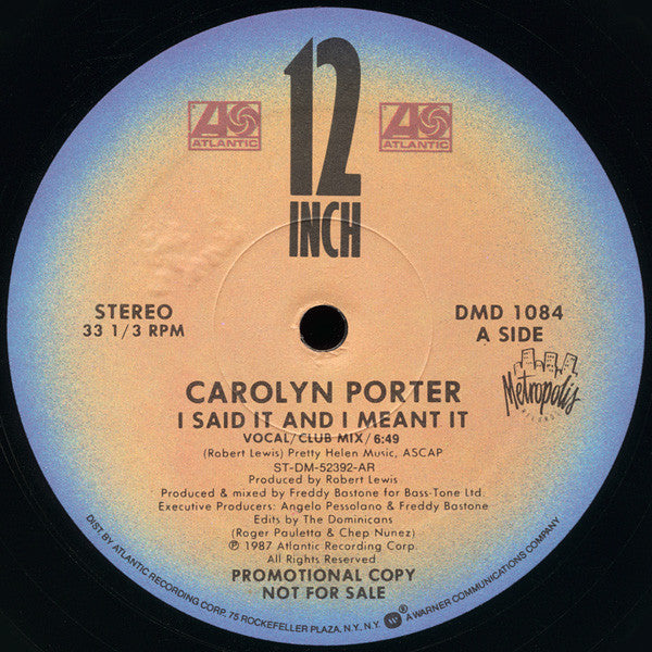 Carolyn Porter : I Said It And I Meant It (12