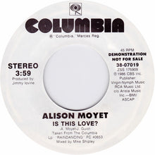Load image into Gallery viewer, Alison Moyet : Is This Love? (7", Promo)