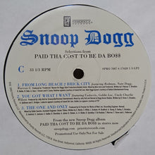 Load image into Gallery viewer, Snoop Dogg : Selections From Paid Tha Cost To Be Da Bo$$ (2xLP, Promo, Smplr)