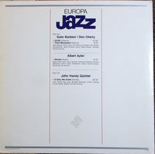 Load image into Gallery viewer, Gato Barbieri, Don Cherry, Albert Ayler, John Handy : Europa Jazz (LP, Comp)