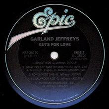 Load image into Gallery viewer, Garland Jeffreys : Guts For Love (LP, Album)