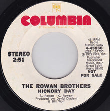 Load image into Gallery viewer, Rowan Brothers : Hickory Day (7", Single, Promo)