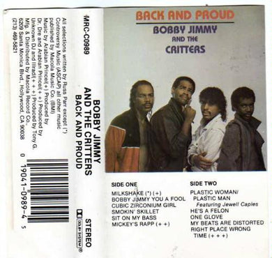 Bobby Jimmy And The Critters : Back And Proud (Cass, Album, Dol)