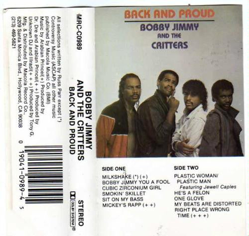 Bobby Jimmy And The Critters : Back And Proud (Cass, Album, Dol)