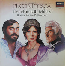 Load image into Gallery viewer, Mirella Freni · Luciano Pavarotti · Sherrill Milnes / Nicola Rescigno, National Philharmonic Orchestra : Highlights - Puccini Tosca (LP)