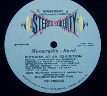 Load image into Gallery viewer, Modest Mussorgsky / Maurice Ravel / Wilhelm Schüchter, NDR Sinfonieorchester : Pictures At An Exhibition (LP)