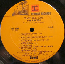 Load image into Gallery viewer, Tom Paxton : Peace Will Come (LP, Album)
