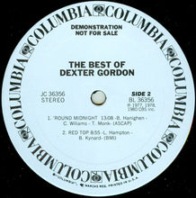 Load image into Gallery viewer, Dexter Gordon : The Best Of Dexter Gordon (LP, Comp, Promo)