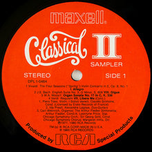 Load image into Gallery viewer, Various : The Maxell Classical II (LP, Comp, Ltd, Smplr)