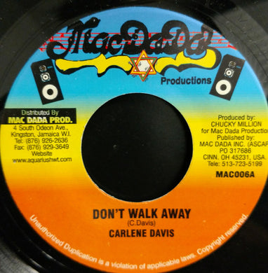 Carlene Davis, Bobby Blue : Don't Walk Away / No War (12