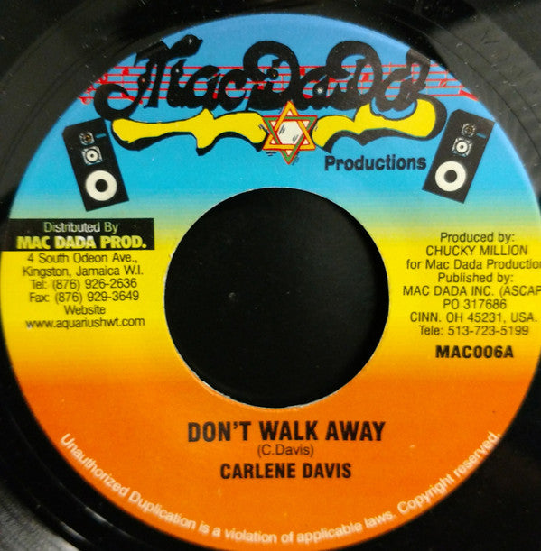Carlene Davis, Bobby Blue : Don't Walk Away / No War (12