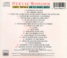 Load image into Gallery viewer, Stevie Wonder : Love Songs: 20 Classic Hits (CD, Comp)