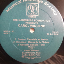 Load image into Gallery viewer, Carol Wincenc With  András Schiff : The Walter W. Naumberg Foundation Presents The Solo Recording Debut Of Carol Wincenc  (LP)