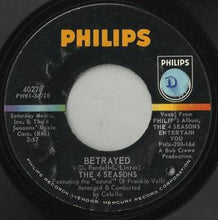 Load image into Gallery viewer, The Four Seasons : Toy Soldier / Betrayed (7", Single)