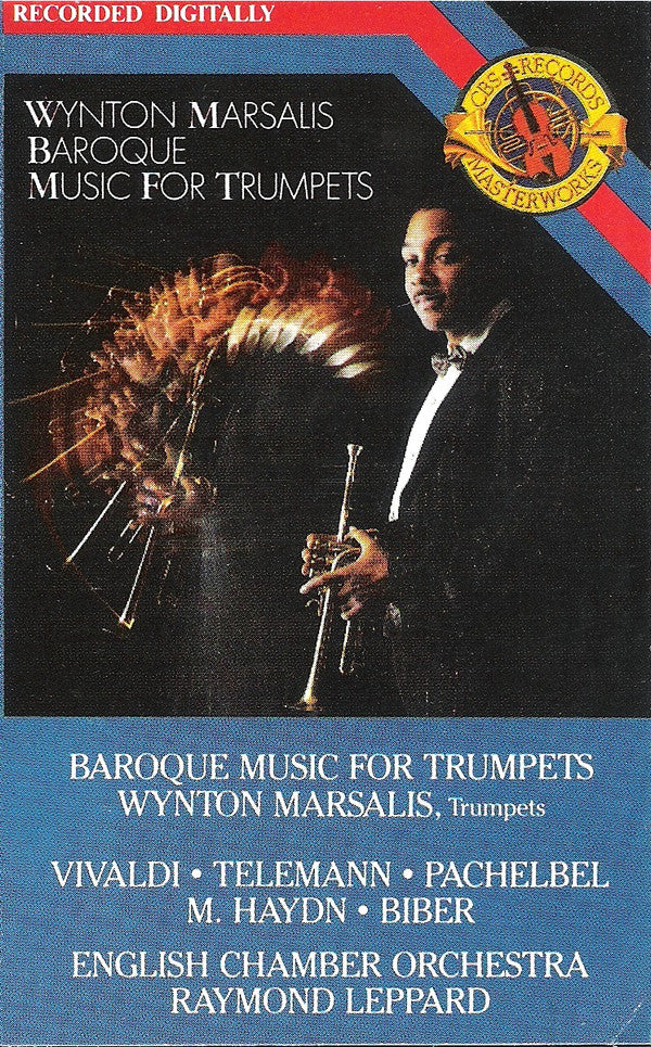 Wynton Marsalis, Antonio Vivaldi, Georg Philipp Telemann, Johann Pachelbel, Michael Haydn, Heinrich Ignaz Franz Biber, English Chamber Orchestra, Raymond Leppard : Baroque Music For Trumpets (Cass, Album, Dig)