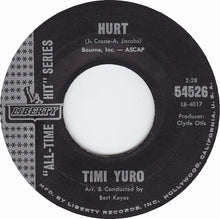 Load image into Gallery viewer, Timi Yuro : Hurt / What&#39;s A Matter Baby (7&quot;, Single, RP)