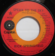 Load image into Gallery viewer, Rick Springfield : Speak To The Sky (7", Promo)