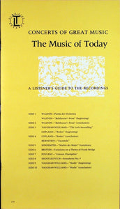 Various : The Music Of Today - Concert (5xLP, Comp + Box)