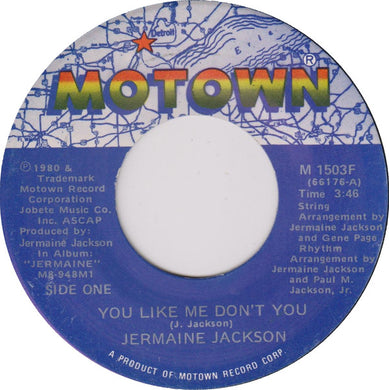 Jermaine Jackson : You Like Me Don't You (7