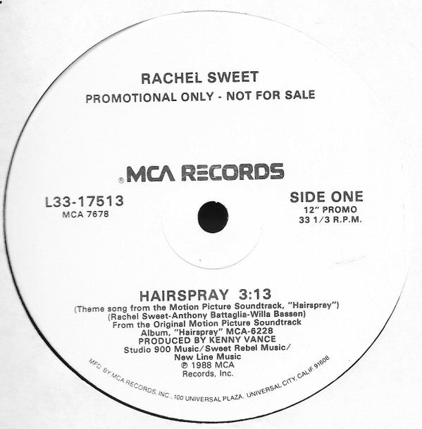 Rachel Sweet : Hairspray (12