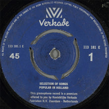 Load image into Gallery viewer, Unknown Artist : Selection Of Songs Popular In Holland (7")