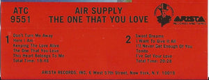 Air Supply : The One That You Love (Cass, Album)