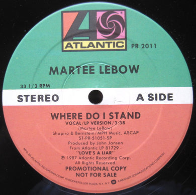 Martee Lebow : Where Do I Stand (12
