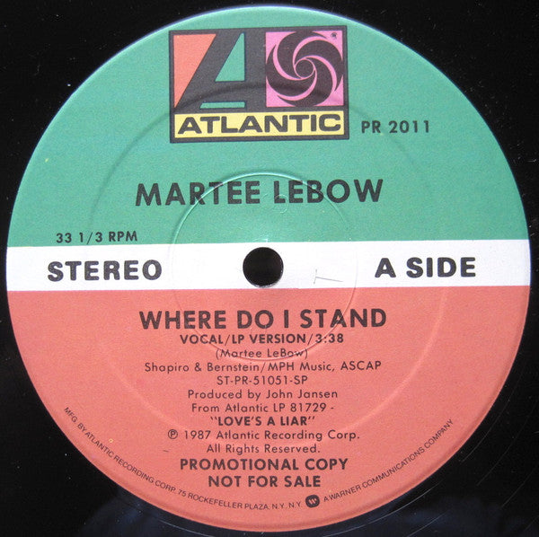 Martee Lebow : Where Do I Stand (12