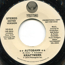 Load image into Gallery viewer, Kraftwerk : Autobahn (7", Single, Promo)