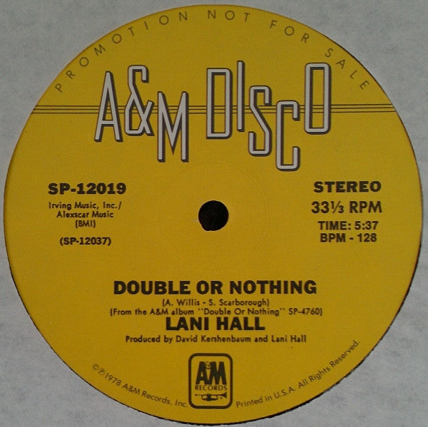 Lani Hall : Double Or Nothing (12