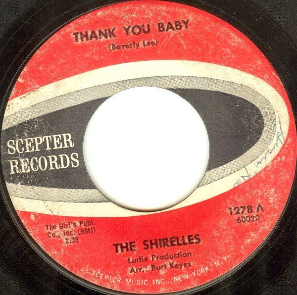 The Shirelles : Thank You Baby / Dooms Day (7