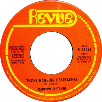 Darrow Fletcher : Those Hanging Heartaches (7