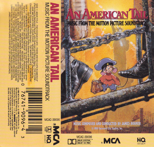 James Horner : An American Tail (Music From The Motion Picture Soundtrack) (Cass, Album, Dol)
