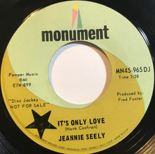Load image into Gallery viewer, Jeannie Seely :  It's Only Love / Then Go Home To Her (7", Promo)