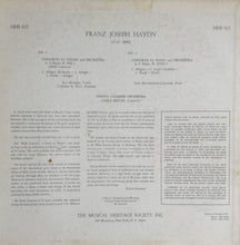 Load image into Gallery viewer, Joseph Haydn - Carlo Zecchi / Wiener Kammerorchester : Concertos For Violin And For Piano &amp; Orchestras (LP)