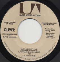 Load image into Gallery viewer, Oliver (6) : Early Mornin' Rain (7", Single, Promo)
