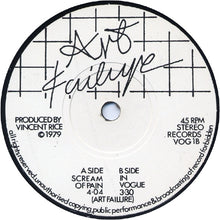 Load image into Gallery viewer, Art Failure : Scream Of Pain (7")