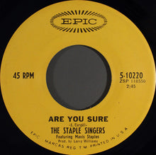 Load image into Gallery viewer, The Staple Singers : For What It&#39;s Worth / Are You Sure (7&quot;)