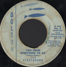 Load image into Gallery viewer, The Fleetwoods : Mr. Blue (7", Single)