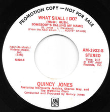 Load image into Gallery viewer, Quincy Jones : What Shall I Do? / Oh Lord, Come By Here (7", Promo)