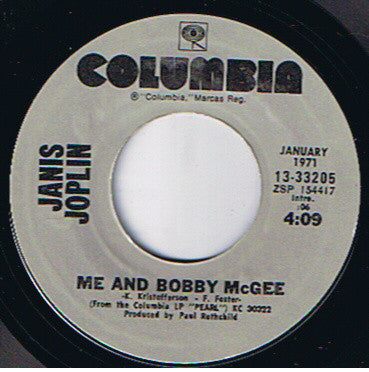 Janis Joplin : Me And Bobby McGee / Get It While You Can (7