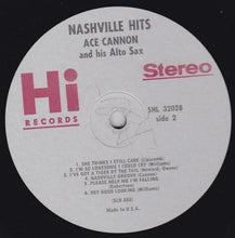 Load image into Gallery viewer, Ace Cannon : Nashville Hits (LP, Album)