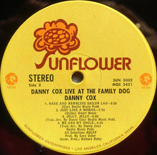 Load image into Gallery viewer, Danny Cox : Live At The Family Dog (LP, Album)