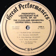 Load image into Gallery viewer, Sergei Prokofiev / Zoltán Kodály / George Szell, The Cleveland Orchestra : Lt. Kijé Suite / Háry János Suite (LP, Album, RE)
