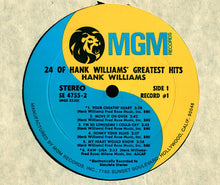 Load image into Gallery viewer, Hank Williams : 24 Of Hank Williams' Greatest Hits (2xLP, Comp, Gat)