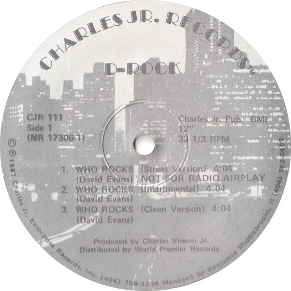 D-Rock (2) : Who Rocks / Cut It Up (12