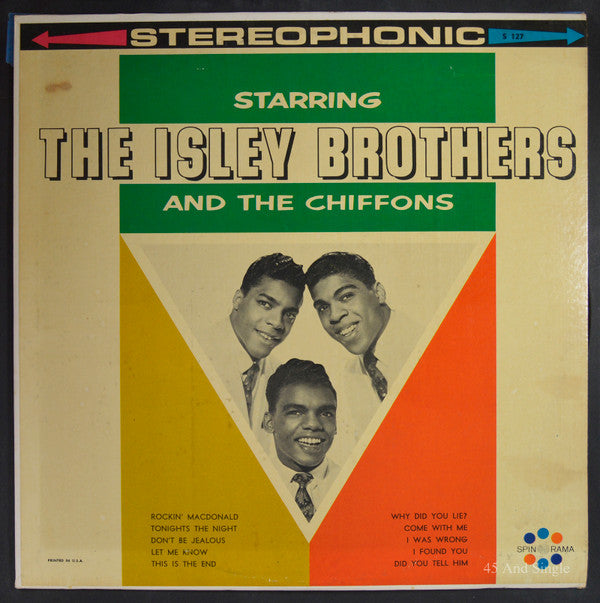 The Isley Brothers, The Chiffons, Charlie Francis (4) : Starring The Isley Brothers And The Chiffons (LP, Album, Comp)