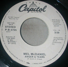 Load image into Gallery viewer, Mel McDaniel : Anger &amp; Tears (7", Promo)