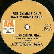 Load image into Gallery viewer, Baja Marimba Band : For Animals Only (7&quot;, Jukebox)