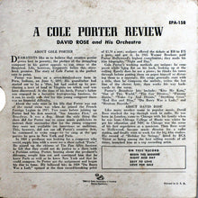 Load image into Gallery viewer, David Rose &amp; His Orchestra : A Cole Porter Review (7", EP)